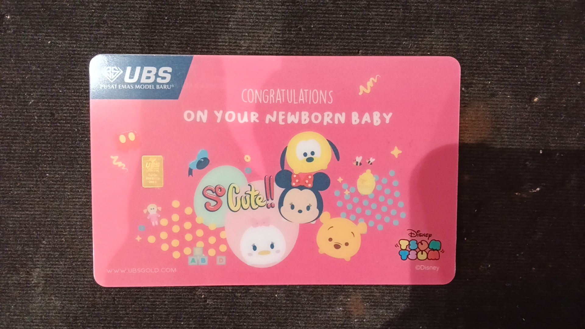 UBS CONGRATULATION ON YOUR NEW BORN BABY